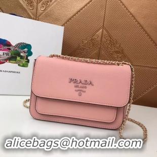 Discount Prada Calf leather shoulder bag 3011 pink