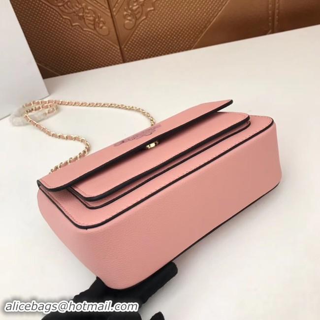 Discount Prada Calf leather shoulder bag 3011 pink