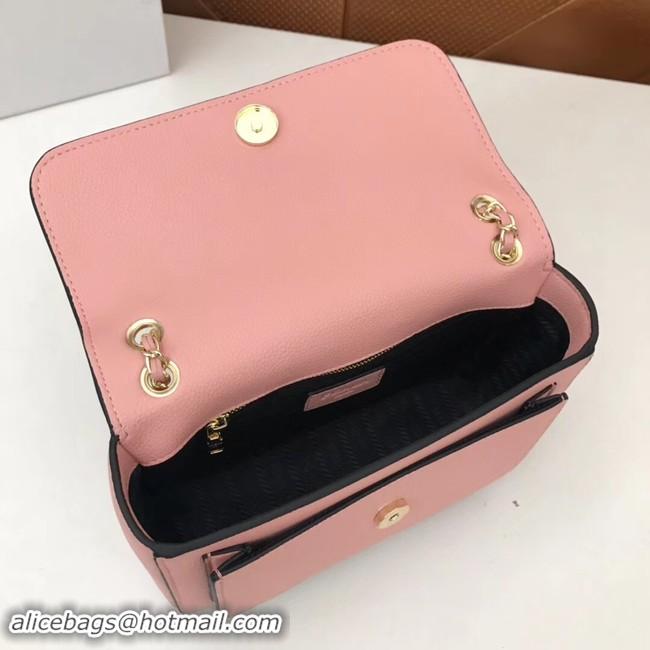 Discount Prada Calf leather shoulder bag 3011 pink