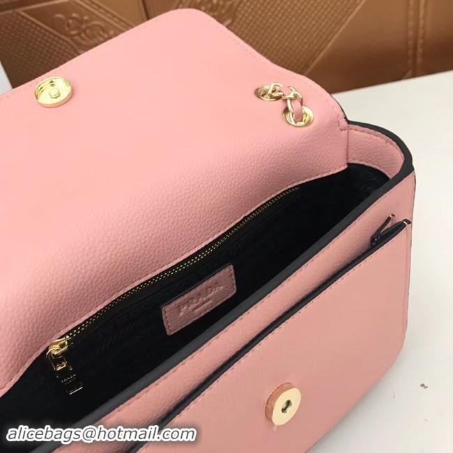 Discount Prada Calf leather shoulder bag 3011 pink