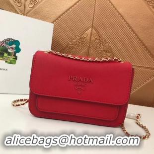 Unique Style Prada Calf leather shoulder bag 3011 red