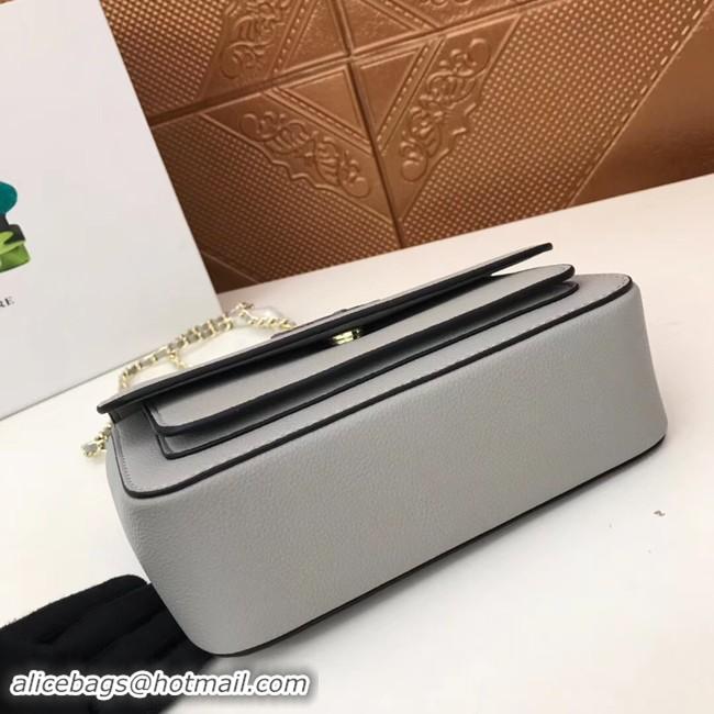 Good Quality Prada Calf leather shoulder bag 3011 grey