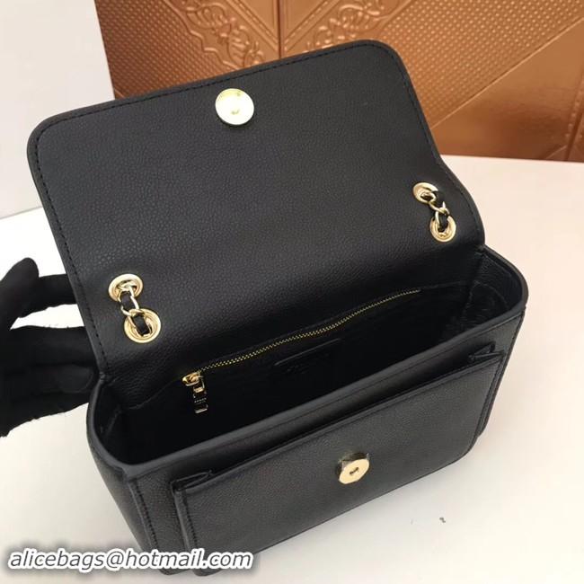 Luxury Prada Calf leather shoulder bag 3011 black