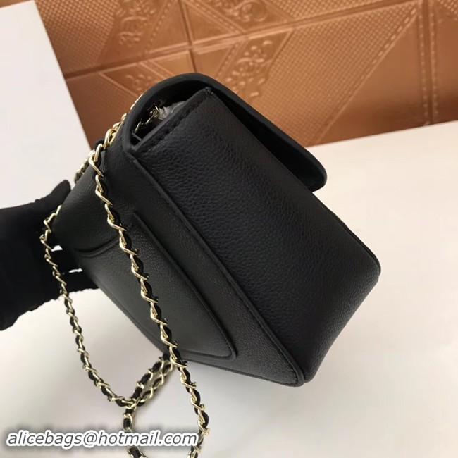 Luxury Prada Calf leather shoulder bag 3011 black