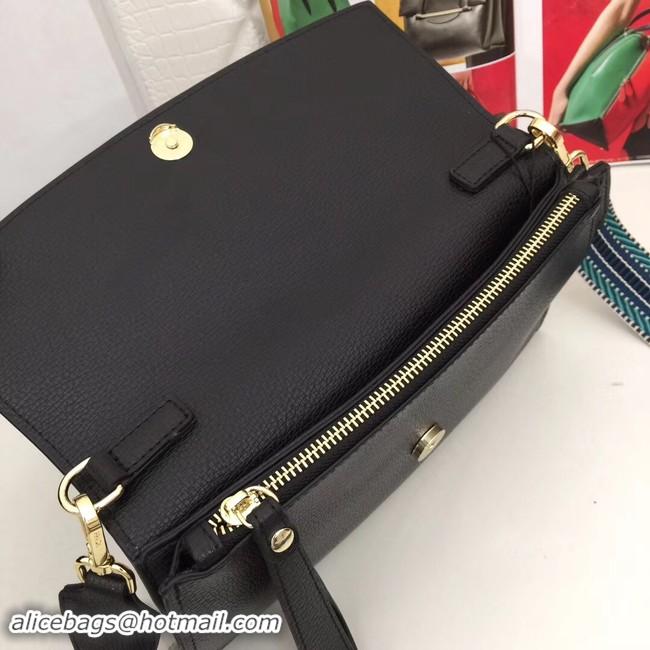 Best Price Prada Calf leather shoulder bag 66138 black