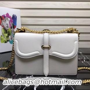 Best Price Prada Sidonie Leather Shoulder Bag 5677 White