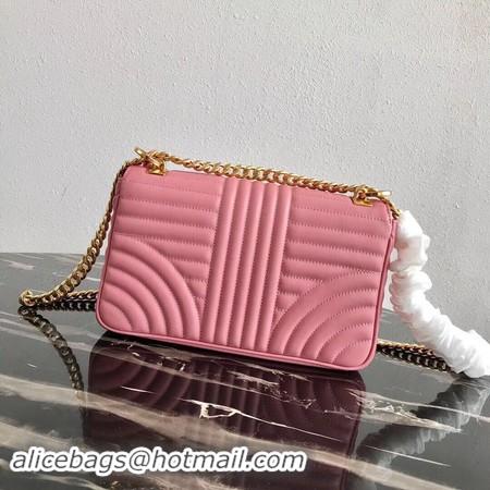 Discount Prada Diagramme medium leather bag 1BD108 pink