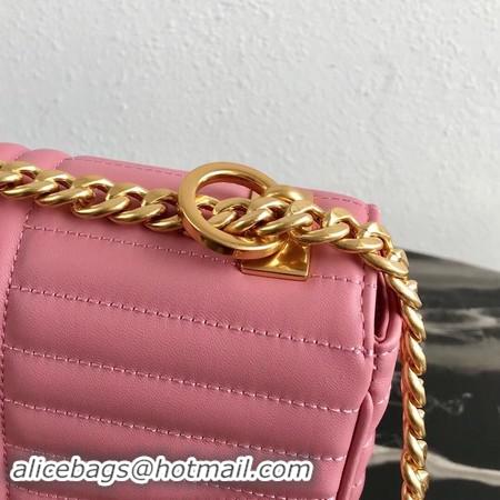 Discount Prada Diagramme medium leather bag 1BD108 pink