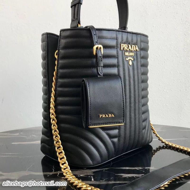 Classic Prada Double Saffiano Original Calfskin Leather Bag 1BA212 Black