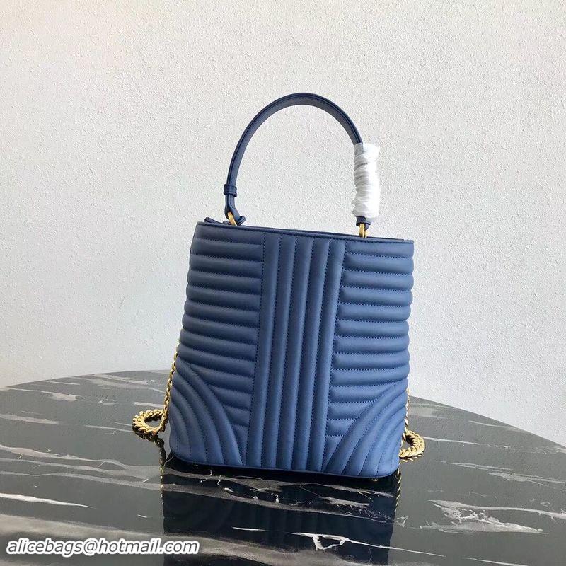 Classic Specials Prada Double Saffiano Original Calfskin Leather Bag 1BA212 Blue