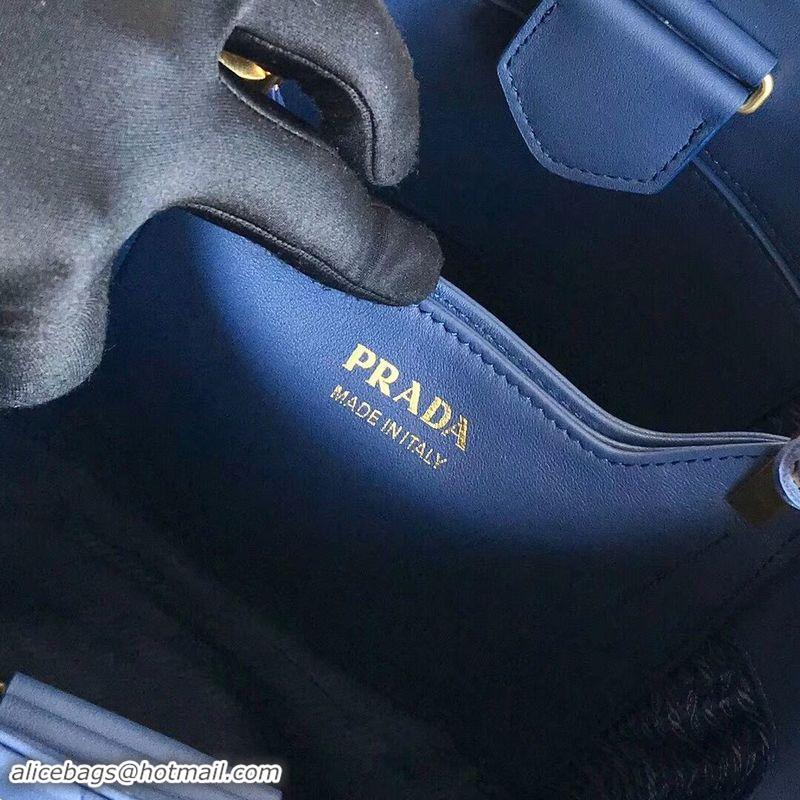 Classic Specials Prada Double Saffiano Original Calfskin Leather Bag 1BA212 Blue