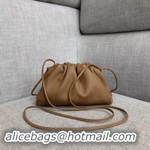 Best Grade Bottega Veneta Sheepskin Handble Bag Shoulder Bag 1189 Camel