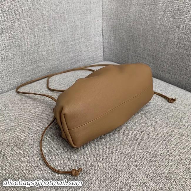 Best Grade Bottega Veneta Sheepskin Handble Bag Shoulder Bag 1189 Camel