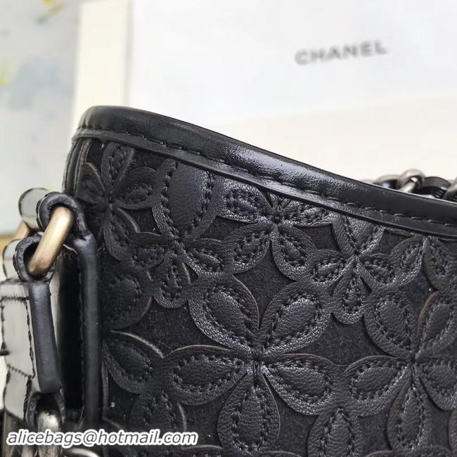 Top Quality Chanel gabrielle small hobo bag A0865 black