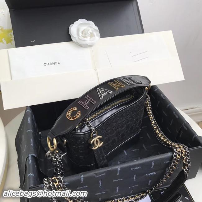 Top Quality Chanel gabrielle small hobo bag A0865 black