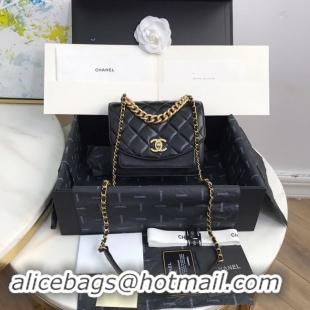 Inexpensive Chanel Small flap bag AS0784 black