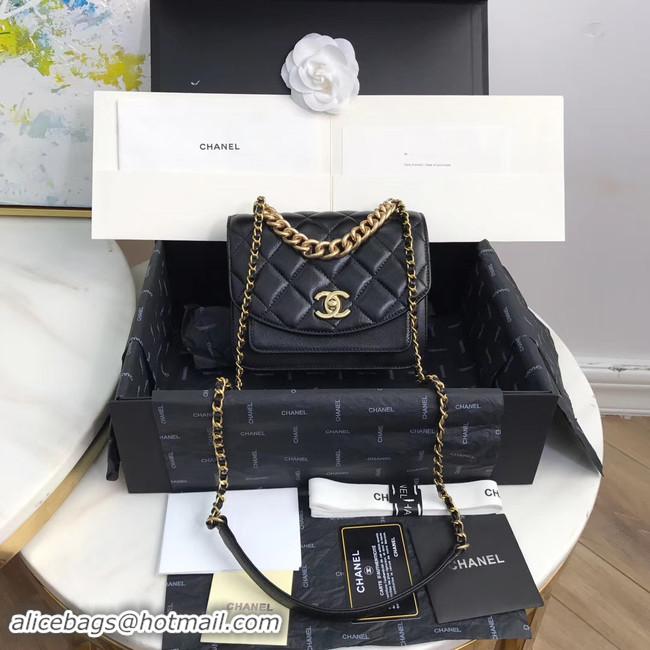 Inexpensive Chanel Small flap bag AS0784 black