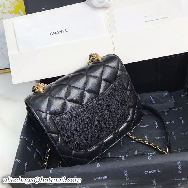 Inexpensive Chanel Small flap bag AS0784 black