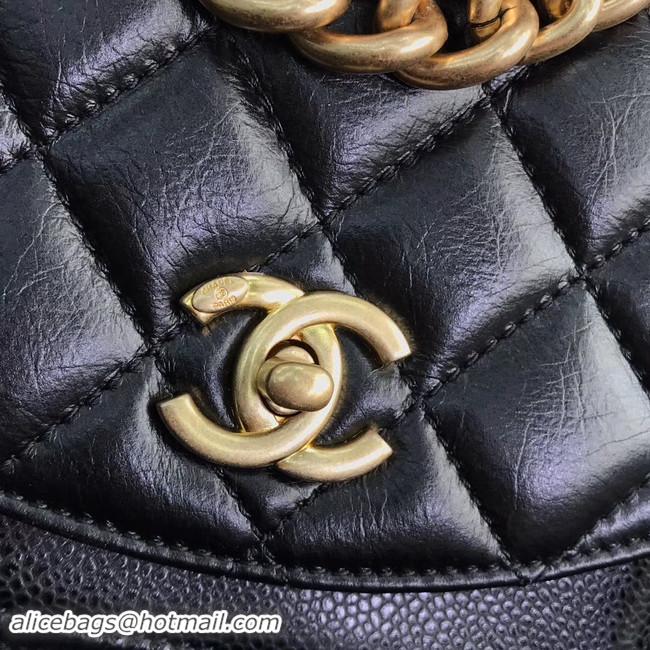 Inexpensive Chanel Small flap bag AS0784 black