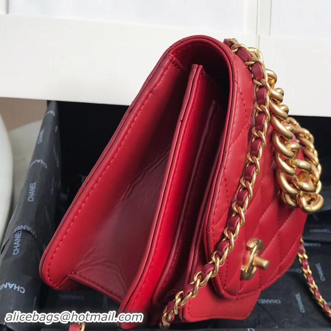 Low Cost Design Chanel Small flap bag AS0784 red