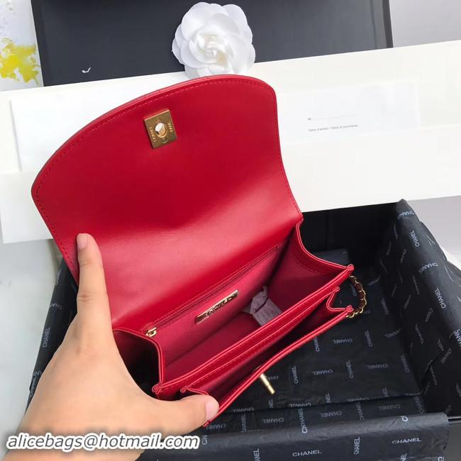 Low Cost Design Chanel Small flap bag AS0784 red