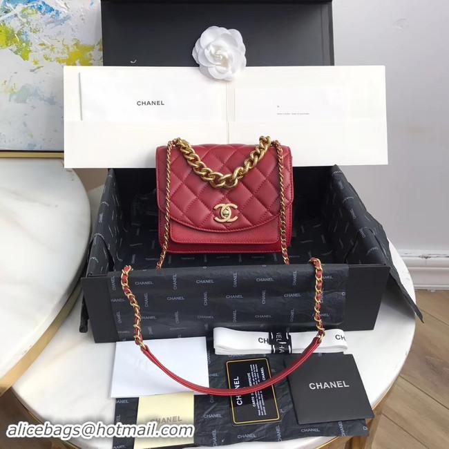 Low Cost Design Chanel Small flap bag AS0784 red