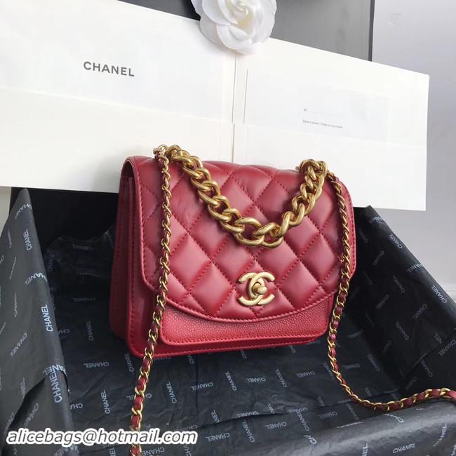 Low Cost Design Chanel Small flap bag AS0784 red