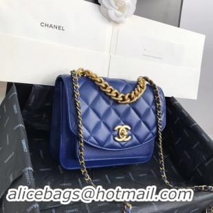 Buy Cheap Chanel Small flap bag AS0784 blue