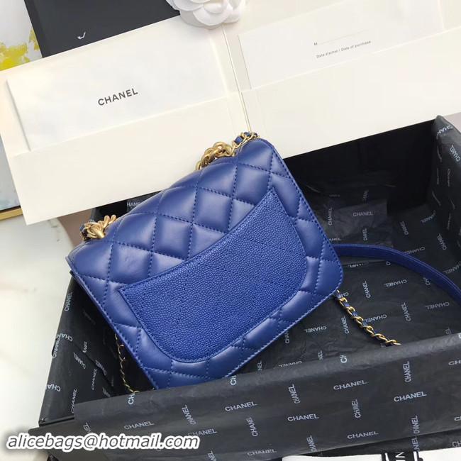 Buy Cheap Chanel Small flap bag AS0784 blue