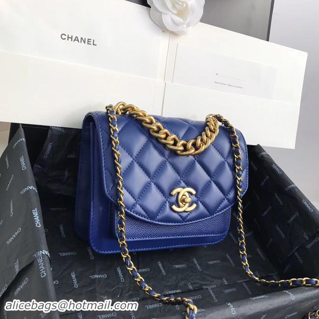 Buy Cheap Chanel Small flap bag AS0784 blue