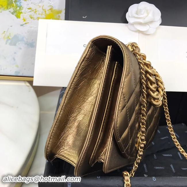 Brand Promotional Chanel Small flap bag AS0785 bronze