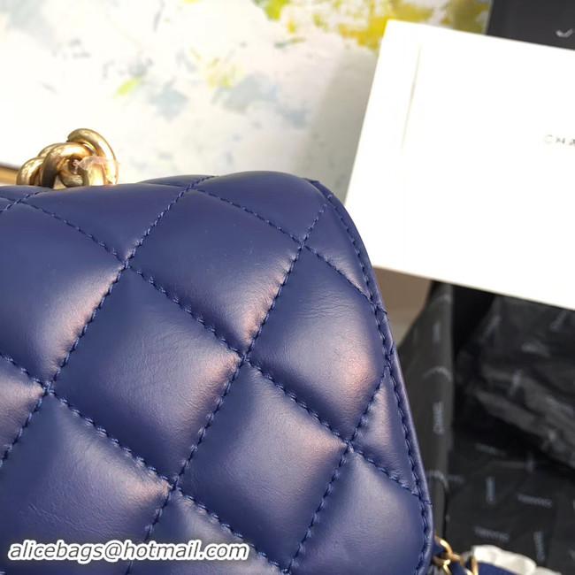 Low Price Chanel Small flap bag AS0785 Blue