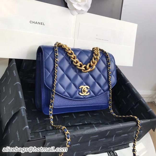 Low Price Chanel Small flap bag AS0785 Blue