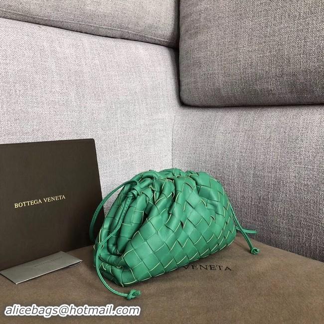 Best Grade Bottega Veneta Sheepskin Weaving Original Leather BV3693 Green