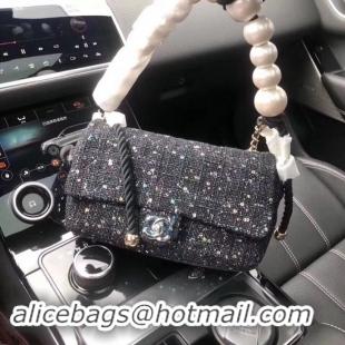 Top Quality Chanel Flap Bag Pearl AS89756 Black