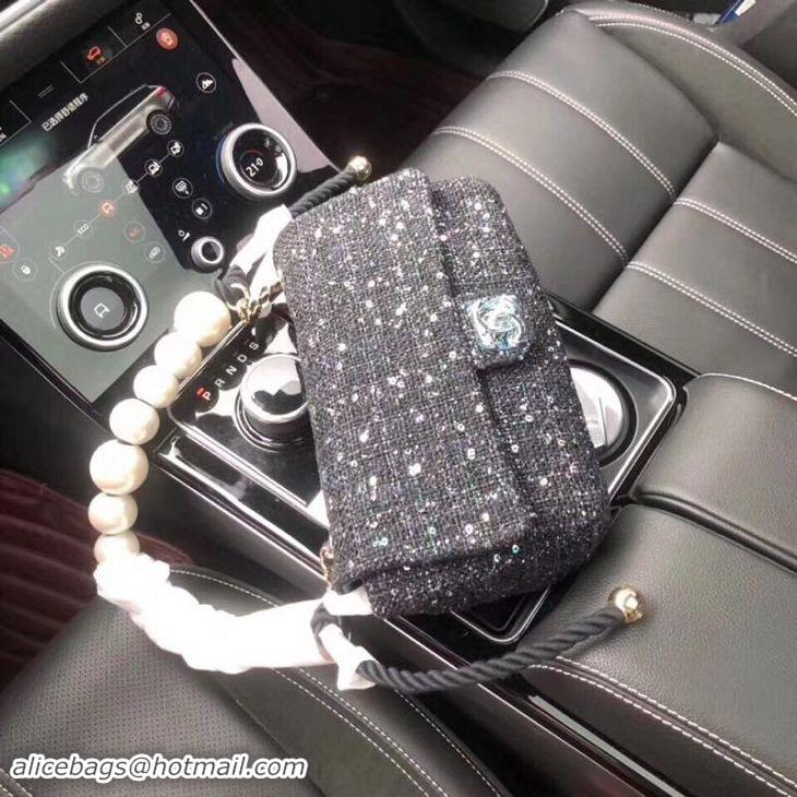 Top Quality Chanel Flap Bag Pearl AS89756 Black