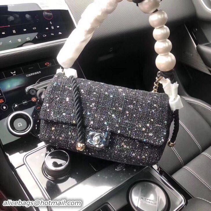 Top Quality Chanel Flap Bag Pearl AS89756 Black