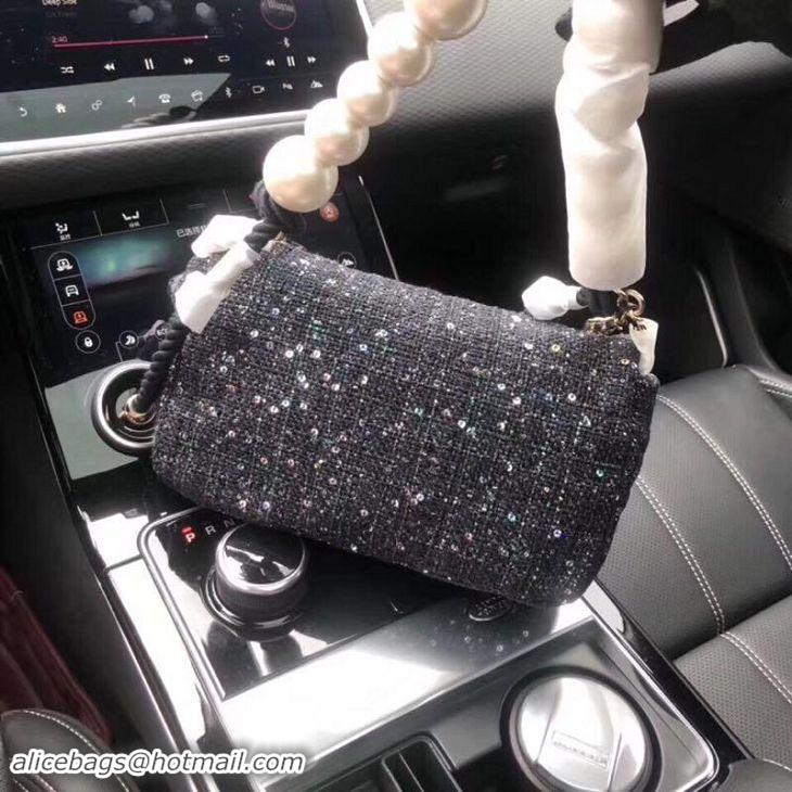 Top Quality Chanel Flap Bag Pearl AS89756 Black