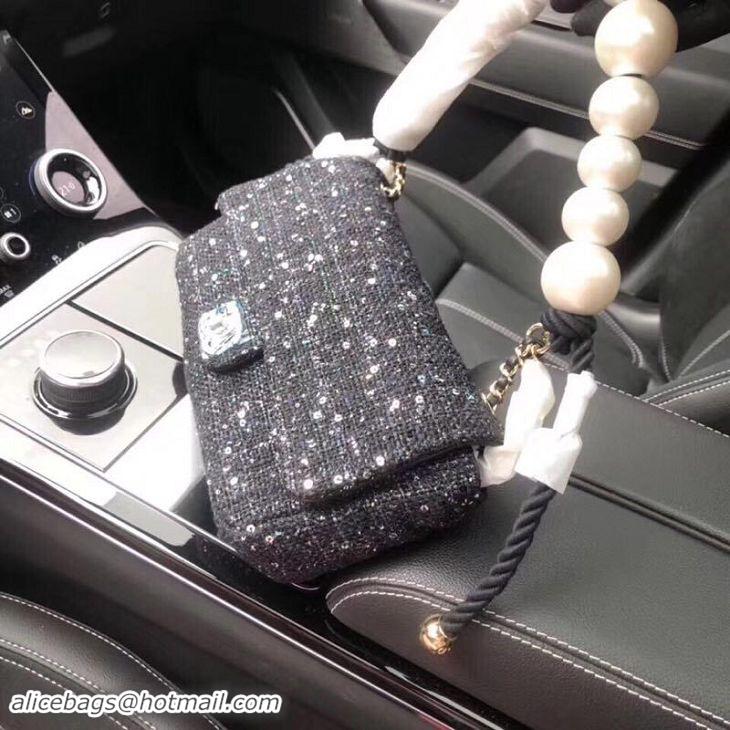 Top Quality Chanel Flap Bag Pearl AS89756 Black