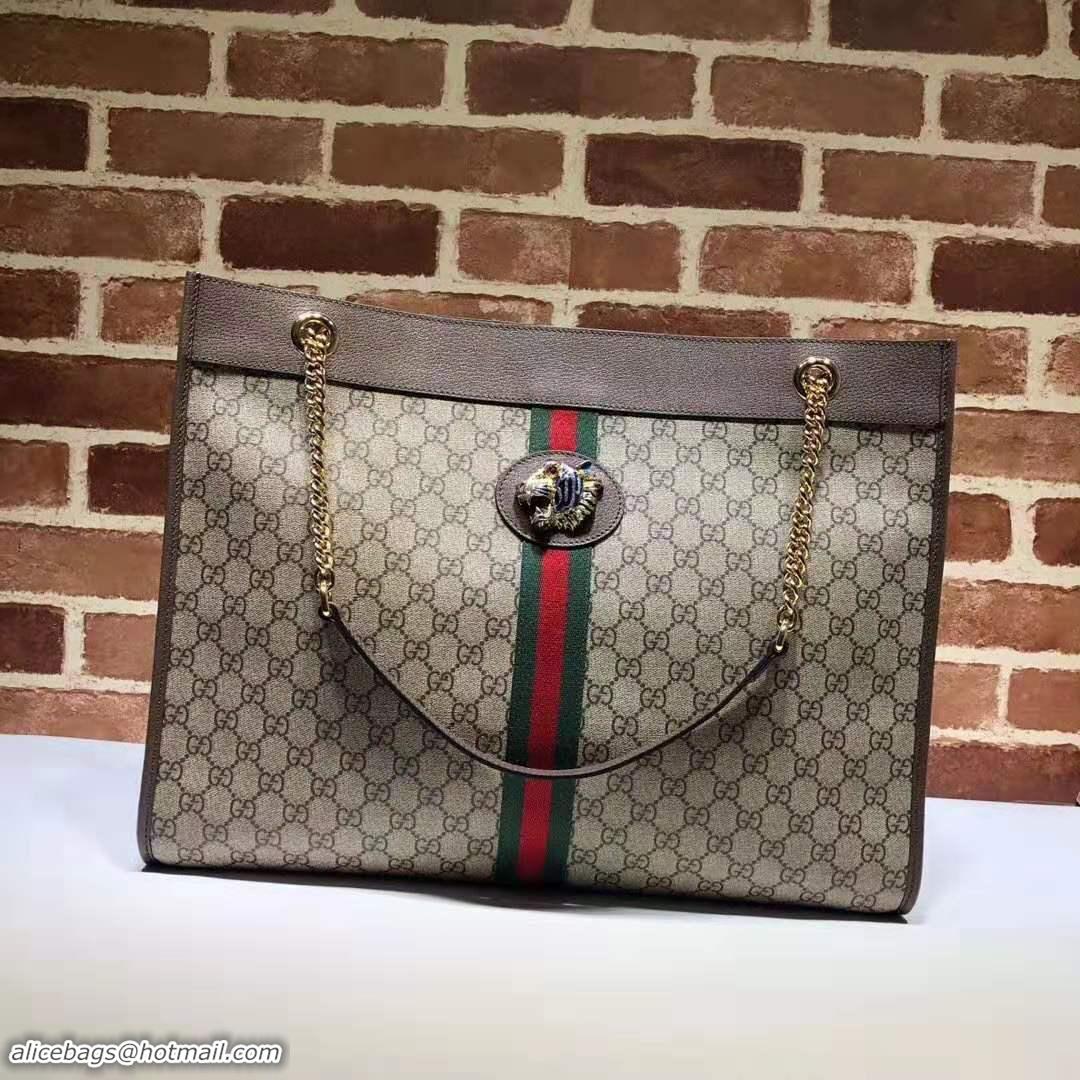 Top Quality Gucci Rajah large tote 537219 Brown