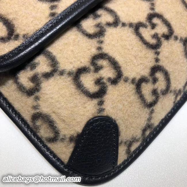 New Fashion Gucci GG wool waist bag 598181 black