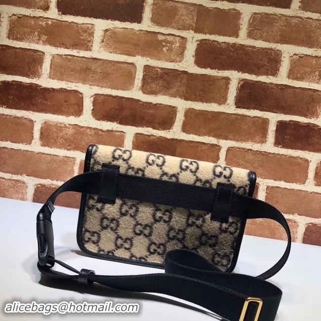 New Fashion Gucci GG wool waist bag 598181 black