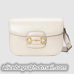 Fashion Specials Gucci 1955 leather shoulder bag 602204 white