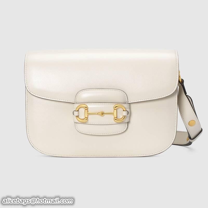 Fashion Specials Gucci 1955 leather shoulder bag 602204 white