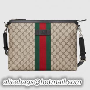 Buy Cheap Gucci GG Supreme canvas shoulder bag 523335 apricot