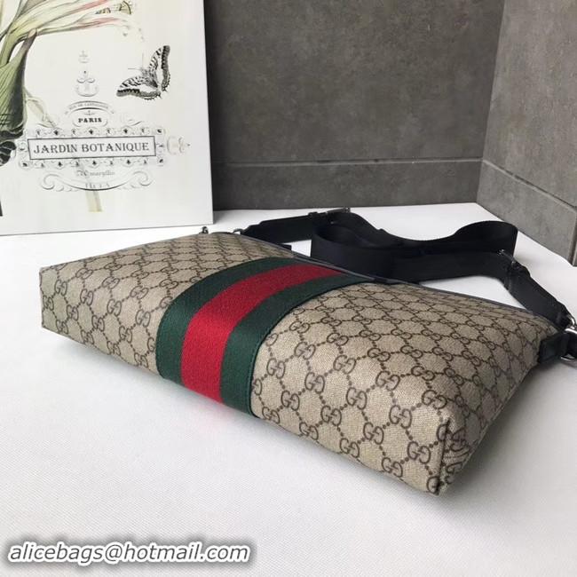 Buy Cheap Gucci GG Supreme canvas shoulder bag 523335 apricot