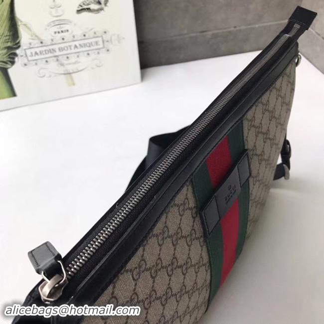 Buy Cheap Gucci GG Supreme canvas shoulder bag 523335 apricot