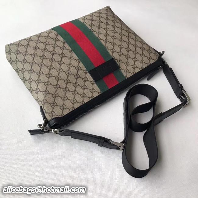 Buy Cheap Gucci GG Supreme canvas shoulder bag 523335 apricot