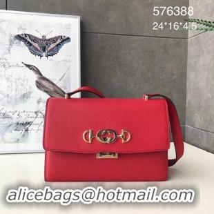 Crafted Discount Gucci GG Leather Shoulder Bag A576388 red