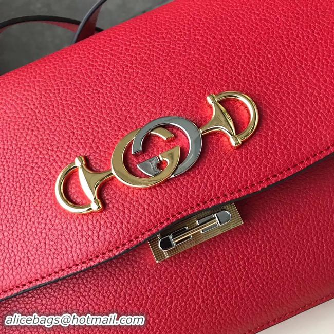 Crafted Discount Gucci GG Leather Shoulder Bag A576388 red